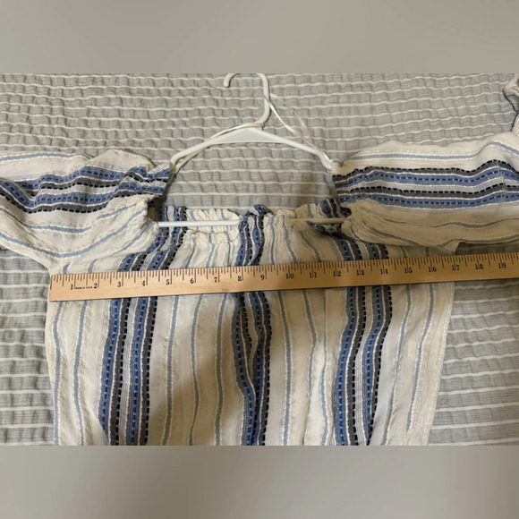 Versona Blue White Romper Sz M - Picture 12 of 13